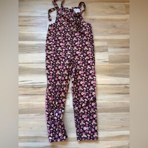 Lucy & Yak Floral Jumpsuit in Pink and Black